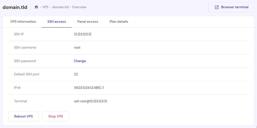 Choose a VPS Plan